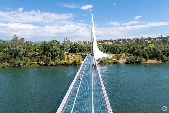 Sundial Bridge is a popular landmark that is a 5 drive minute from Garden Tract.