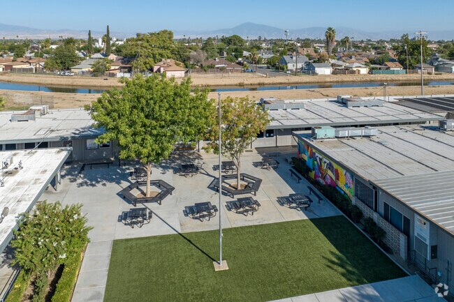 Vista High School near Southgate boasts a nice courtyard.