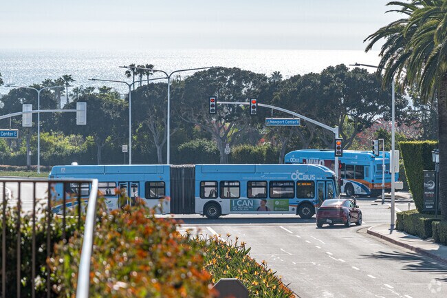 Harbor Ridge is mostly a car community but OC Bus is available to take you as far as Fashion Island.