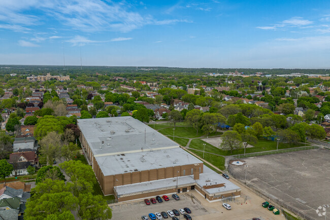 Students can enjoy the park across the street from Andrew Douglas Middle School.