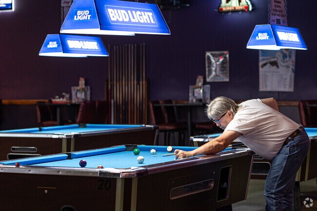 Sports bars are the most common setting for a night out in Blue Springs.