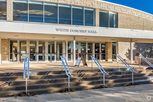 The university's White Concert Hall presents student productions and performances.
