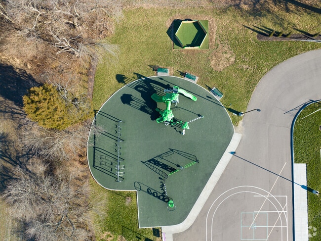 The students enjoy recess on the playground.