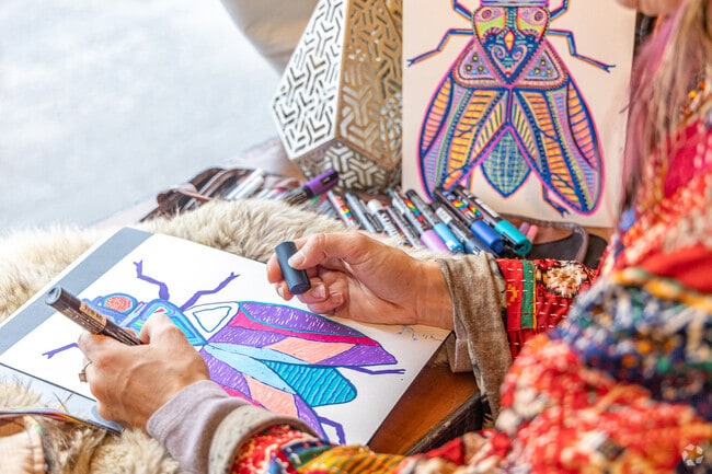 Greenfield's Blum is such a vibrant space, artists can't help but be inspired to work there.