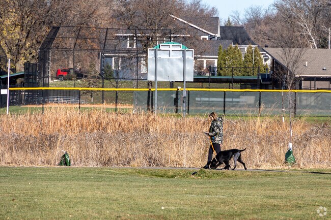 Pamela Park offers over a mile of walking paths and sits near the Strachauer Park neighborhood.