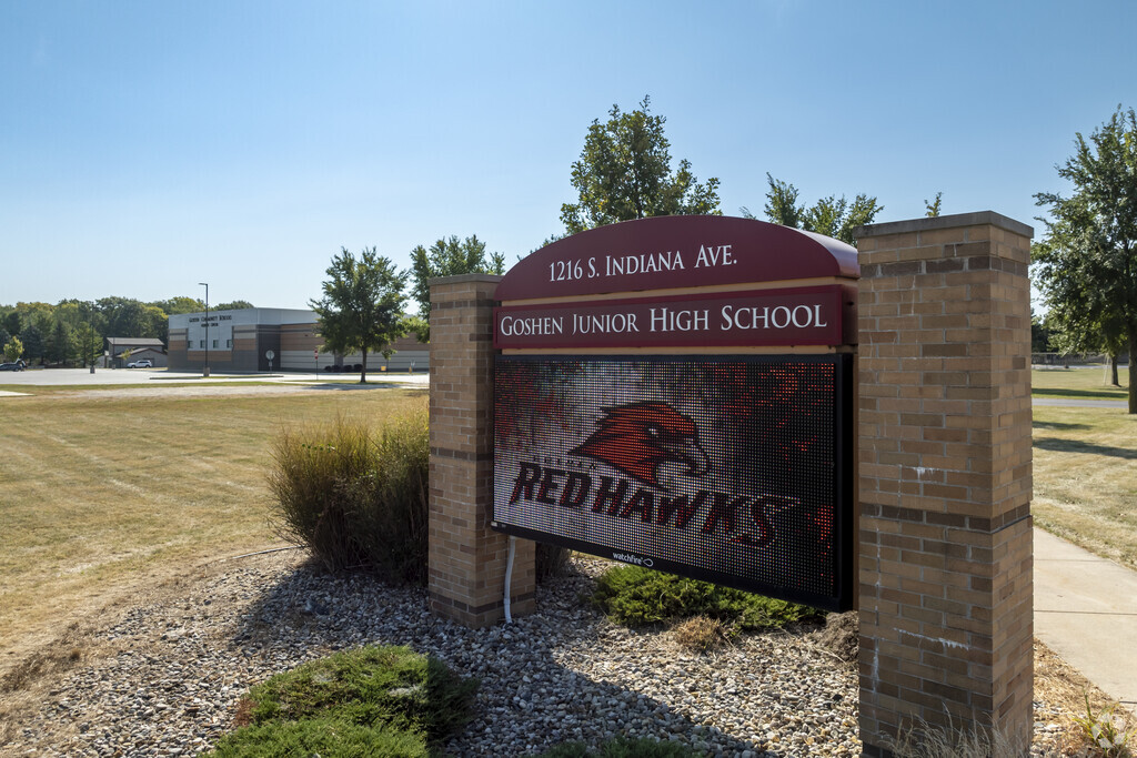 Students can participate in various competitive athletic programs at Goshen Jr. High School.