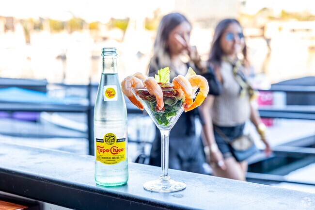 Try the delicious fresh shrimp cocktails at Circle Hook Fish Company in Newport Beach City.