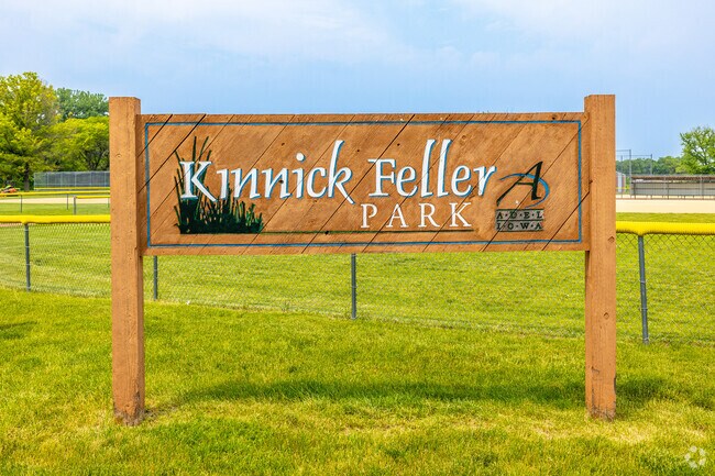 Kinnick-Feller Riverside Park has multiple different sports fields, popular for all ages.