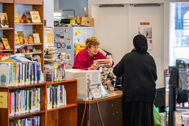 Locals visit the Silas Bronson Library for study, research, and community events.