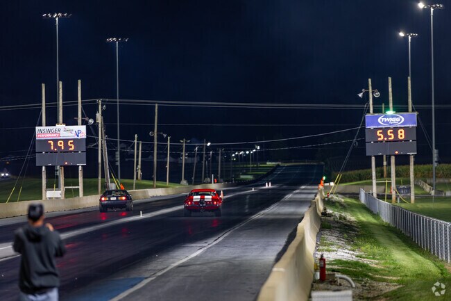 Under the lights is where many drivers get their media without the pressure of a ranked race.