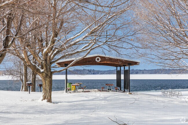 Pavilions are available for private events at Robert Moses State Park.