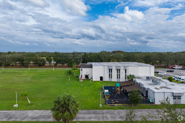 Millennium Christian Academy has a small playground for students in lower grades.