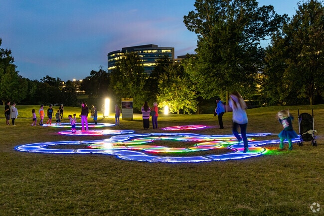 A fun interactive project at Charlotte International Arts Festival at Ballantyne's Backyard.