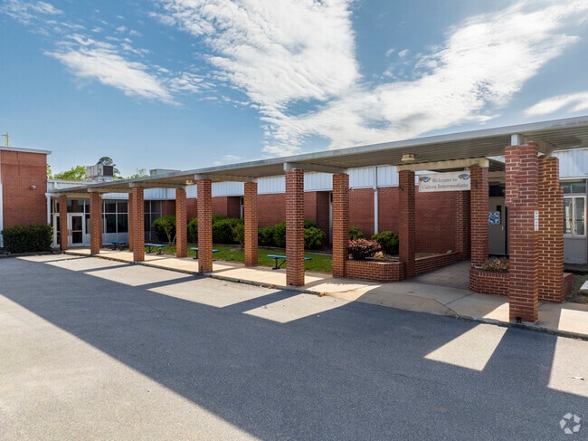 Entrance to Calera Intermediate School in Calera Alabama.