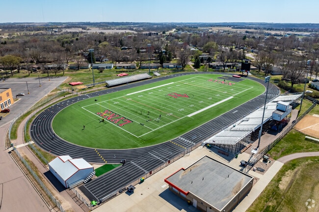 Sporting and community events are hosted at the football field at Brandon Valley High School.
