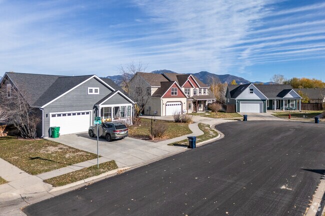 Craftsman and new traditional homes line the streets of North Bozeman.