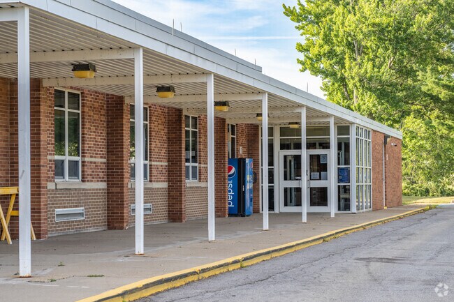 Young minds enter the front doors to start their learning journey at Summit Township Elementary.