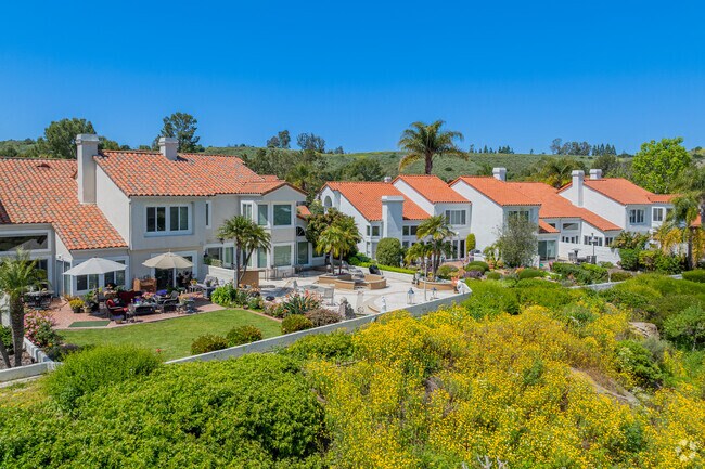A row of home on the hilltop in Quail Hill are a sight to see.