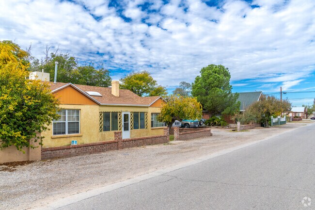 Step into the tranquil streets of Fabens, where stucco homes create the setting.