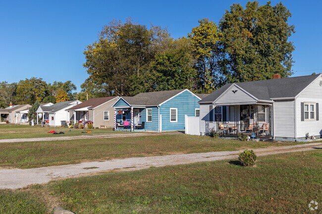 Eastview features Cape Cod designs throughout its quiet neighborhood blocks.