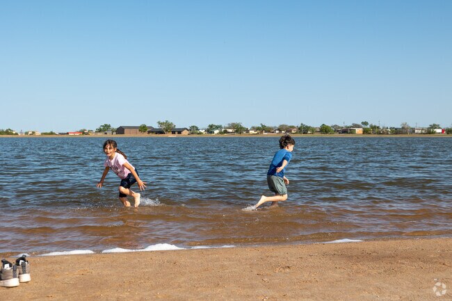 Altus residents flock to Lake Altus for swimming and fishing.