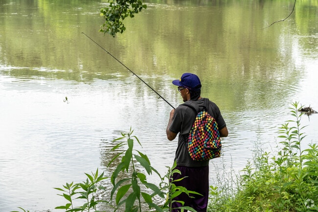 Fishing on the Mahoning River in Warren is a great way to spend the afternoon.