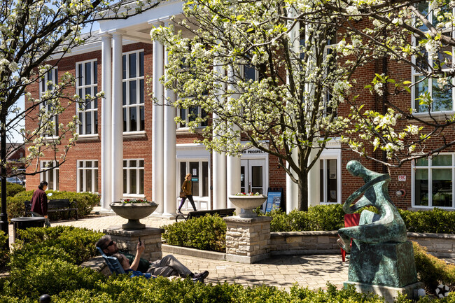 Park Ridge Public Library is a great place to relax and read a book.