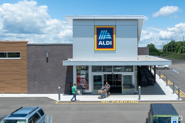 There is amble shopping along highway 62 in Plain Township including Aldi grocery store.
