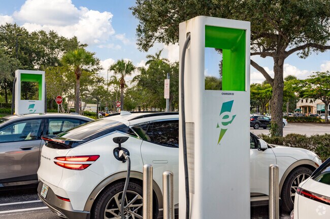 Charging stations are a great amenity in the Heron Bay neighborhood.