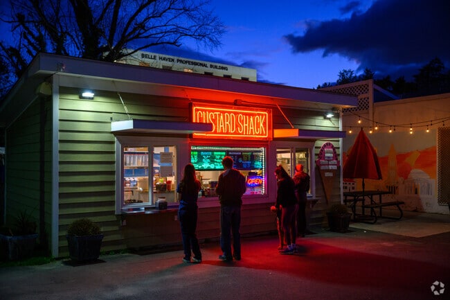 Enjoy a late-night visit to the Custard Shack near Groveton.