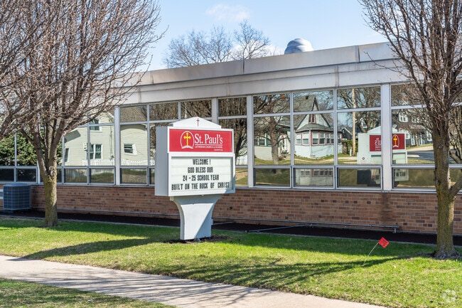 St. Paul's Lutheran School is located adjacent to St. Paul's Lutheran Church.