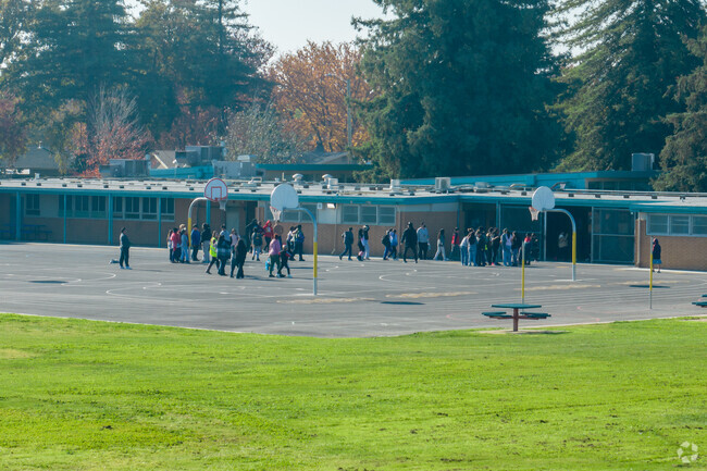 John D. Sloat Elementary School has 290 students.