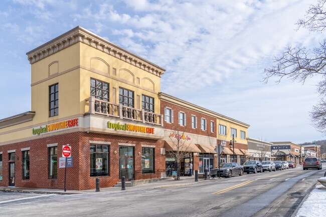 Main Street at Exton is a large outdoor walking mall with many retailers and restaurants.
