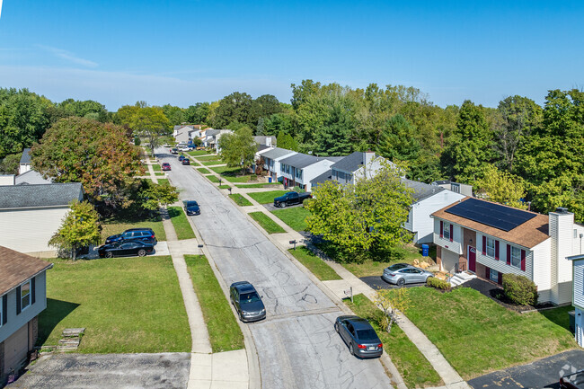 Smoky Ridge Estates neighborhood has many mature trees.
