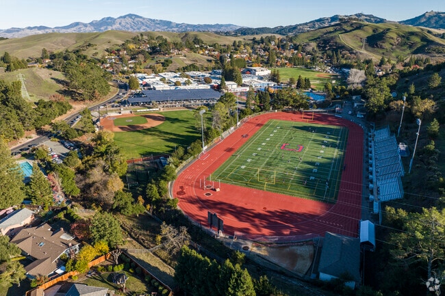 Campolindo High School has a modern football field.