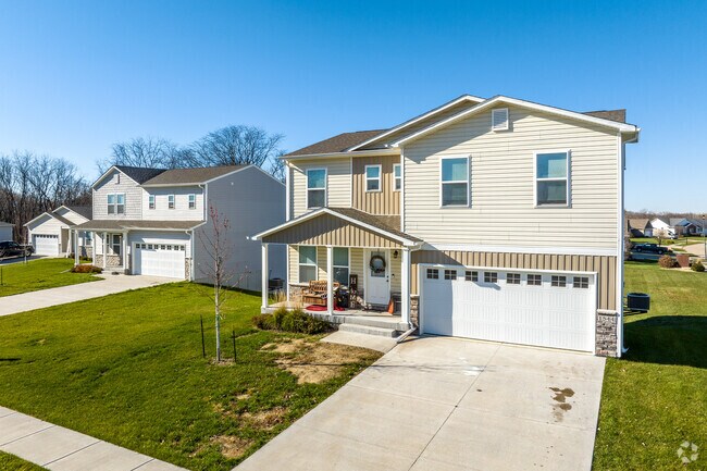 Newer two-story homes are available in developing areas of Outer Davenport/Bettendorf.