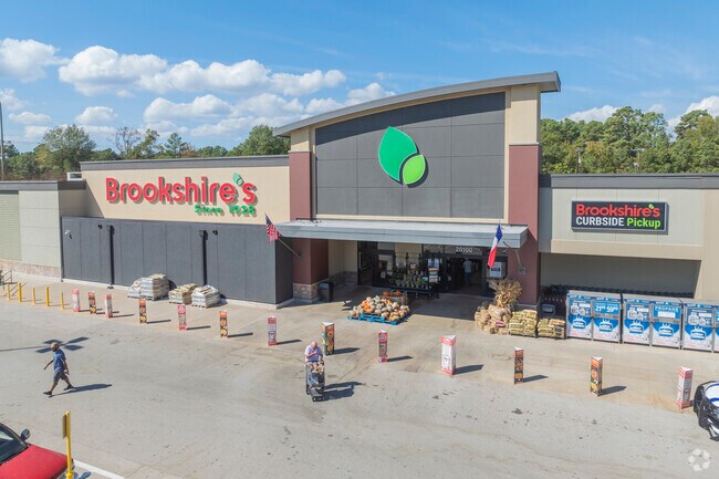 The Villages' nearest grocery store is the Brookshire's along Highway 155.