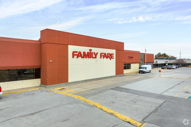 Family Fare Supermarket offers a convenient place to shop just to the north.