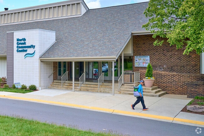 A resident visits the Northcreek Community Center in Montgomery Village, Maryland.