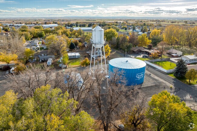 Wendell’s water tower and tank support the city’s residential and farming needs.