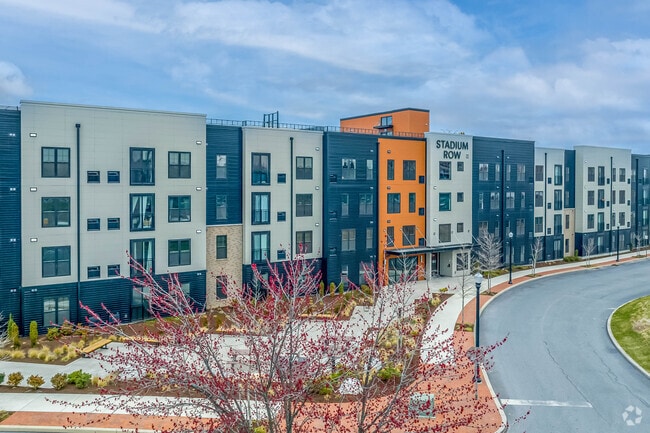 Head to Stadium Row for premium apartments in Stadium District.