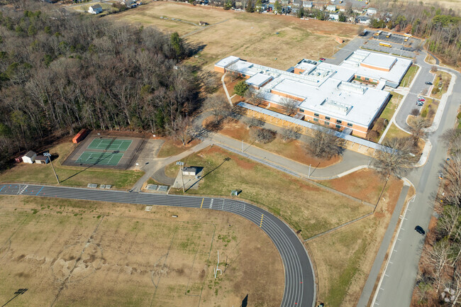 An aerial view of Providence Middle School.
