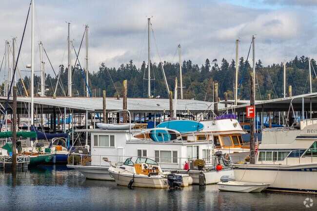 Houseboats are an option for those who love the water in West Bay Drive.
