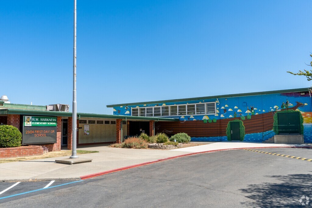 H. W. Harkness Elementary School serves students from Pre-K through the 5th grade.