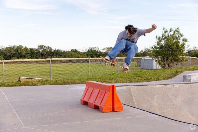 The Cocoa Beach Skatepark offers smooth ramps, bowls and rails for skaters of all levels to enjoy.