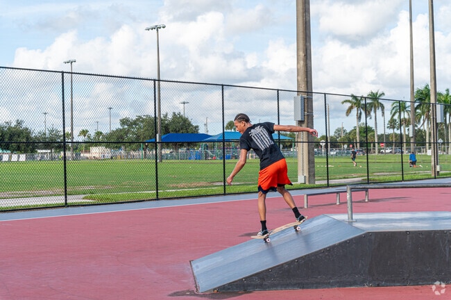There is a skate park at the Bamford Sports Complex and Pine Island Park in Scarborough.