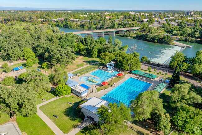 Caldwell Park in Benton Tract is near the river.