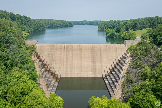 Liberty Reservoir is a Patapsco River dam with boat launches, fishing spots, and camping sites nearby for Waverly Woods residents.