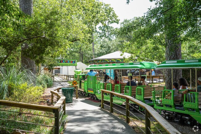 The Hattiesburg Zoo Train offers a fun and scenic ride around the zoo for visitors.