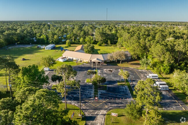 Beacon of Hope Christian School offers private education on a quiet road.